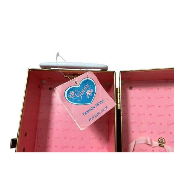 Vintage 1987 Pink Ginny Doll Clothes Case Trunk Closet Suitcase Vogue Dolls - Picture 6 of 9